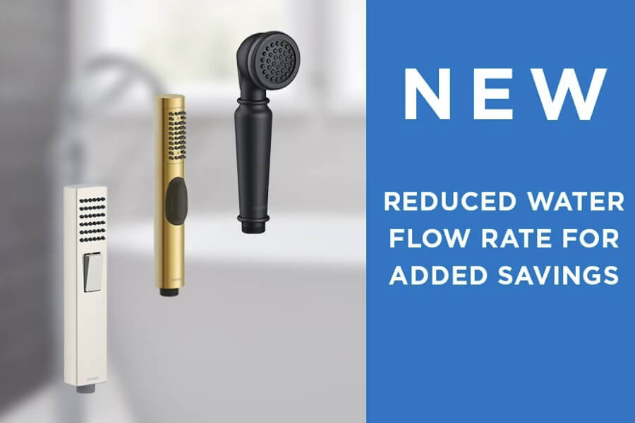 Gerber 推出低流量大羅馬浴缸用手持蓮蓬頭新品